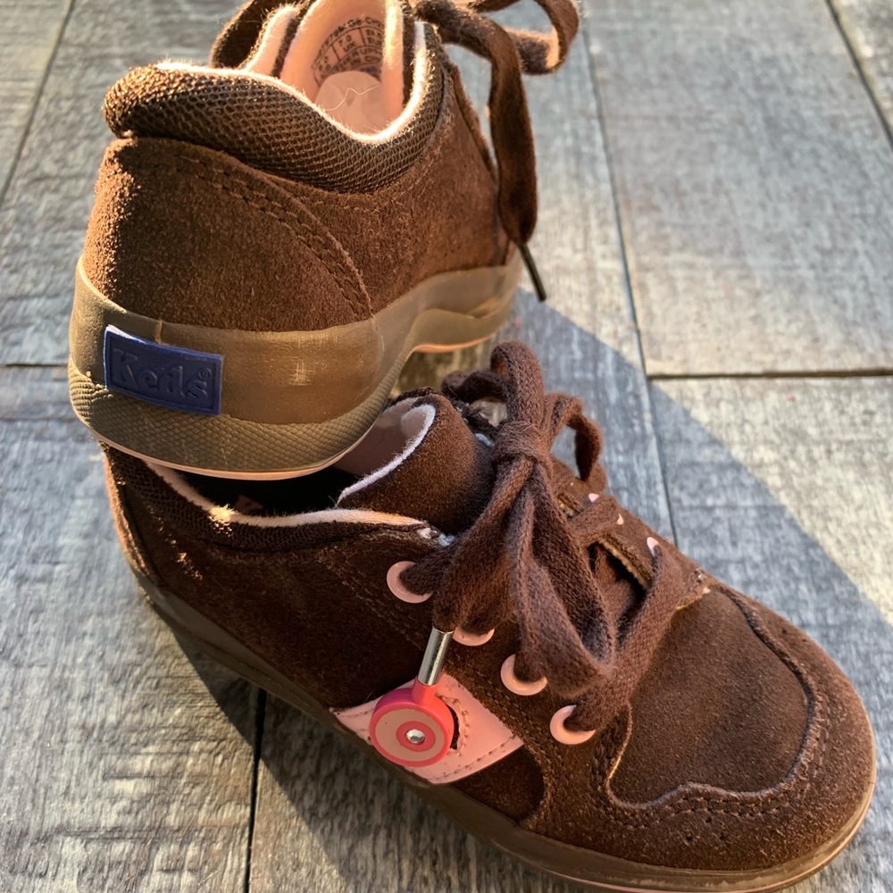 Keds Brown Suede Heart Shoes - Picture 2 of 8